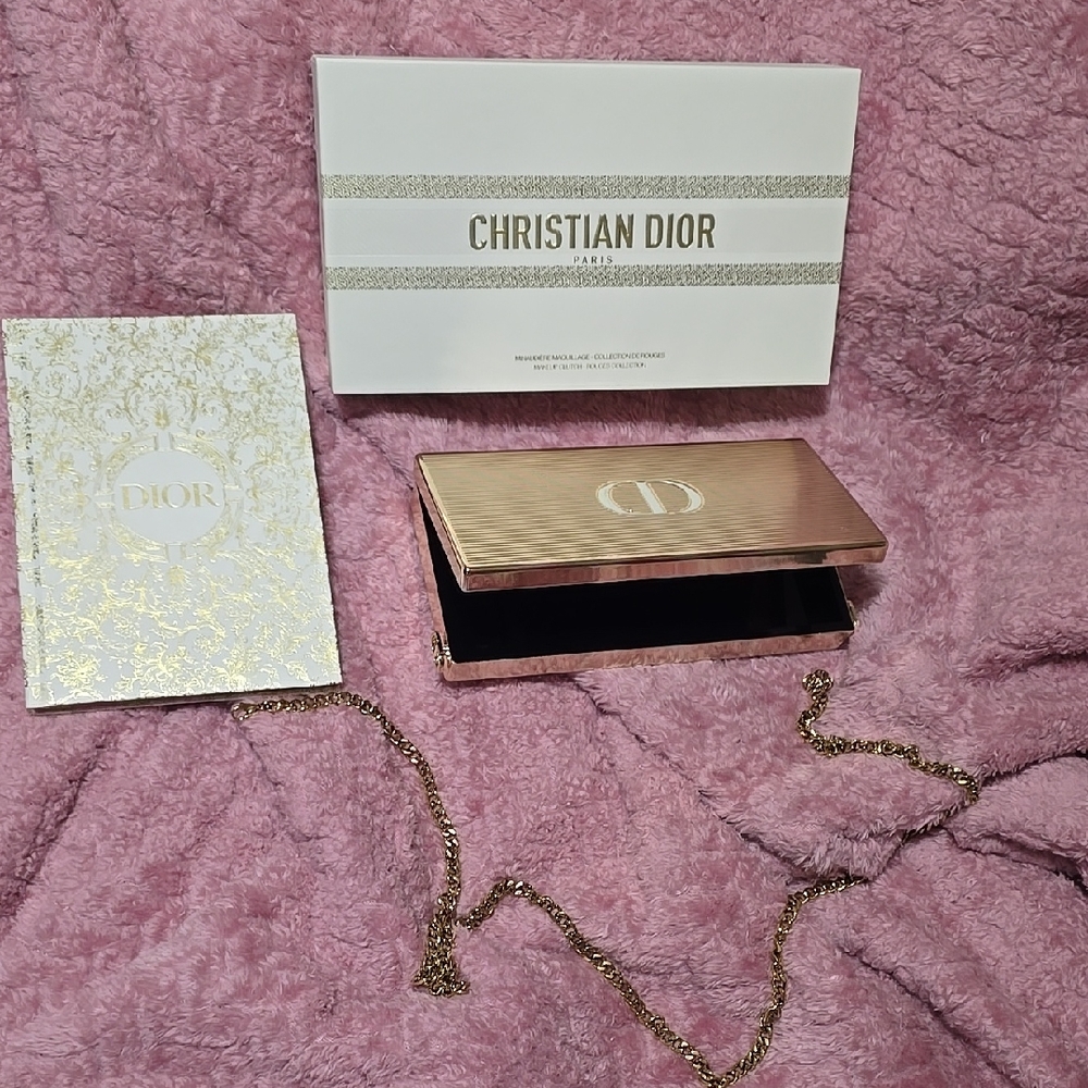 Dior Gold Clutch Exquisite Luxury Wristlet